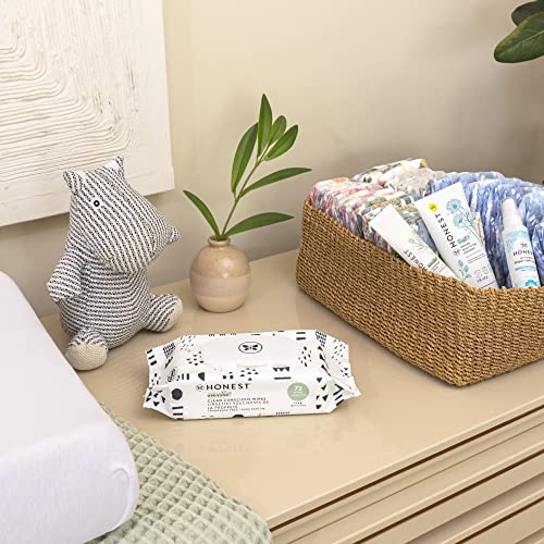 The Honest Company Clean Conscious Wipes | 100% Plant-Based, 99% Water, Baby Wipes | Hypoallergenic, Dermatologist Tested | Pattern Play, 288 Count by The Honest Company