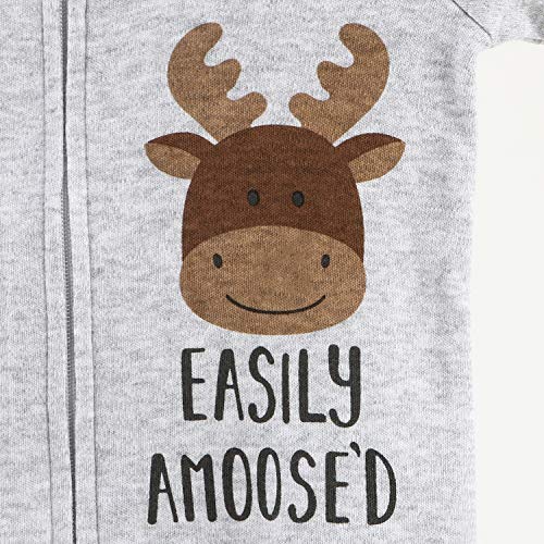 The Peanutshell Footed Baby Sleepers for Boys or Girls, Buffalo Plaid & Woodland, 3 Pack Set (3M) Red from 