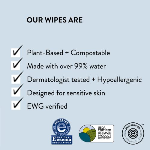 The Honest Company Clean Conscious Wipes | 100% Plant-Based, 99% Water, Baby Wipes | Hypoallergenic, Dermatologist Tested | Pattern Play, 288 Count by The Honest Company