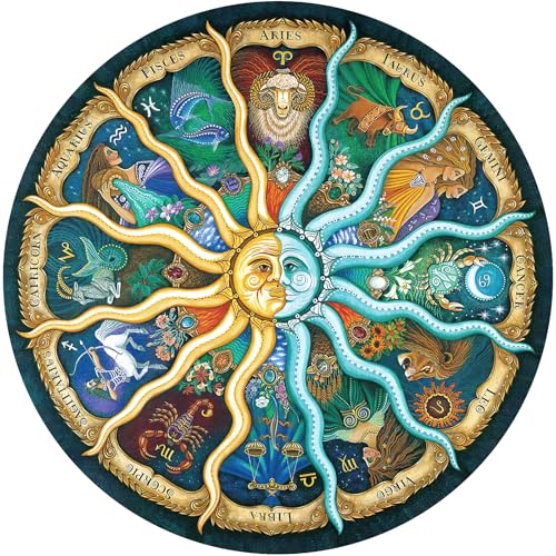 Puzzles for Adults 1000 Piece Jigsaw Puzzles 1000 Pieces for Adults Kids Puzzle Game Toys Gift Zodiac Horoscope 26.7" x 26.7" by VISUO