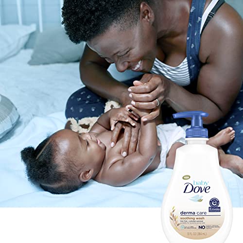 Dove Soothing Baby Body Wash To Soothe Delicate Baby Skin Derma Care No Artificial Perfume or Color, Paraben Free, Phthalate Free 13 oz 2 Count by Unilever