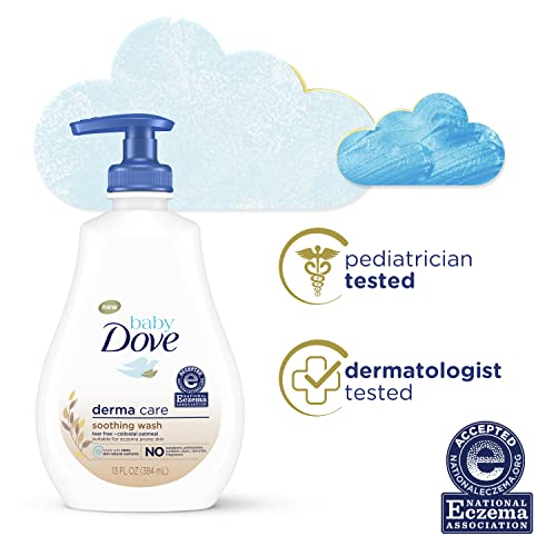 Dove Soothing Baby Body Wash To Soothe Delicate Baby Skin Derma Care No Artificial Perfume or Color, Paraben Free, Phthalate Free 13 oz 2 Count by Unilever