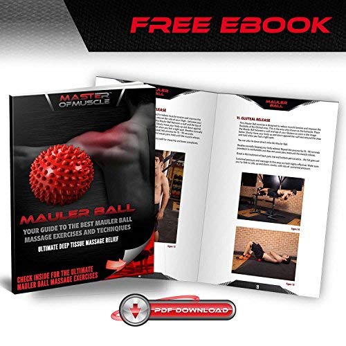 Massage Ball - Spiky for Deep Tissue Back Massage, Foot Massager, Plantar Fasciitis & All Over Body Deep Tissue Muscle Therapy - Your Compact Muscle Roller by Master of Muscle