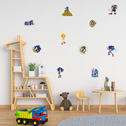 200pcs Hedgehog Birthday Party Supplies, Hedgehog Party Decorations Include Stickers,Hanging Swirl Decorations,Birthday Banner,Cupcake Toppers, Balloons,Tablecloths,Napkins,Plates,Gift bags,Forks by 