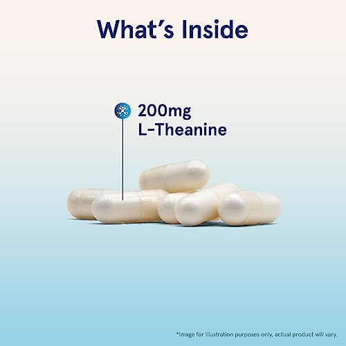 Jarrow Formulas Theanine 200 mg, Neurologically Active Amino Acid, Found in Green Tea, Promotes Relaxation, White, 60 Count from Jarrow Formulas