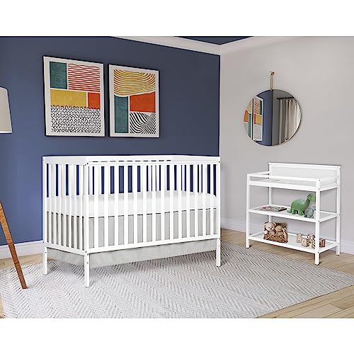 Dream On Me Synergy 5-in-1 Convertible Crib in White, Greenguard Gold Certified from Dream On Me