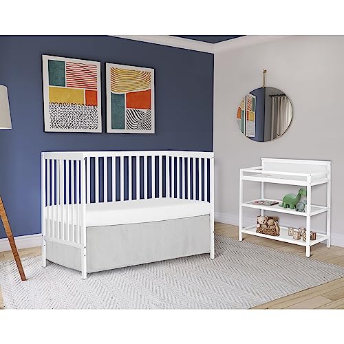 Dream On Me Synergy 5-in-1 Convertible Crib in White, Greenguard Gold Certified from Dream On Me