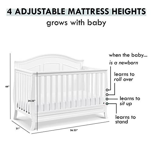 DaVinci Emmett 4-in-1 Convertible Crib in White, Greenguard Gold Certified from AmazonUs/DDLQ9