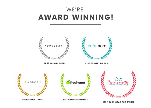 Delta Children Heartland 4-in-1 Convertible Crib, Grey by Delta Baby Dropship