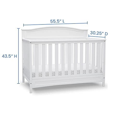 Delta Children Emery 4-in-1 Convertible Baby Crib, White by Delta Children