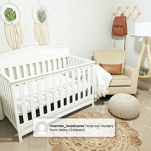 Delta Children Emery 4-in-1 Convertible Baby Crib, White by Delta Children