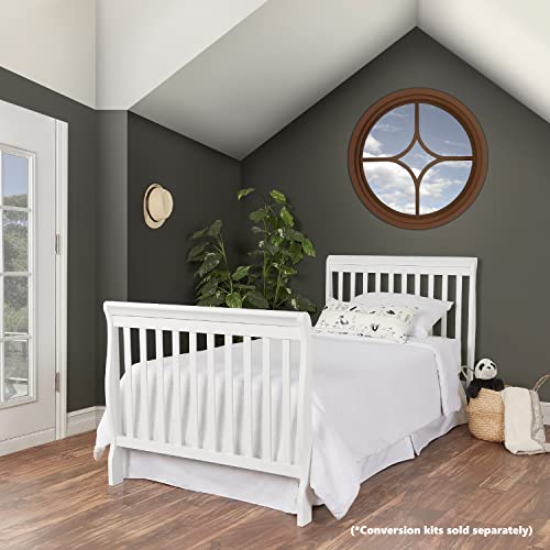 Dream On Me Aden 4-in-1 Convertible Mini Crib in White, Greenguard Gold Certified from Dream on Me