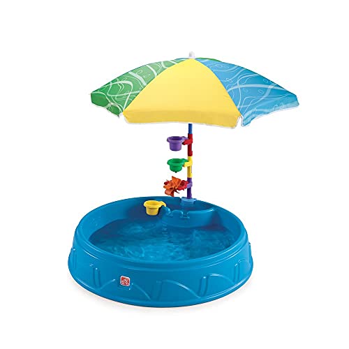 Step2 Play & Shade Pool for Toddlers | Plastic Kids Outdoor Pool, Multicolor from Step2