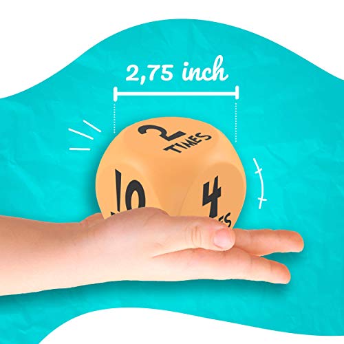 Skywin Kids Yoga Dice - Fun Exercise Dice for Kids Solo or Group Classes, 6-Sided Foam Workout Dice for Home, Classroom and Physical Education Learning by Skywin