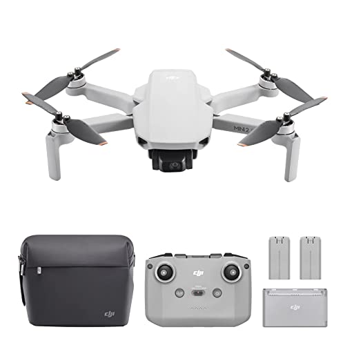DJI Mini 2 SE Fly More Combo, Lightweight and Foldable Mini Camera Drone with 2.7K Video, Intelligent Modes, 10km Video Transmission, 31-min Flight Time, Under 249 g, Easy to Use, Extra Batteries by DJI