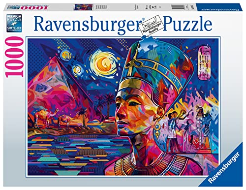 Ravensburger Nefertiti on The Nile 1000 Piece Jigsaw Puzzle for Adults â Every Piece is Unique, Softclick Technology Means Pieces Fit Together Perfectly from Ravensburger
