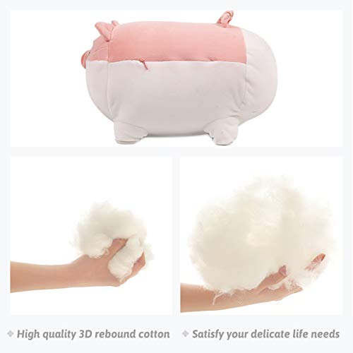 ARELUX Soft Fat Pig Plush Pillow,Soft Chubby Buddy Piggy Throw Hugging Pillow,Stuffed Animal Doll Toy Gifts for Bedding, Kids Birthday, Valentine, Christmas from ARELUX