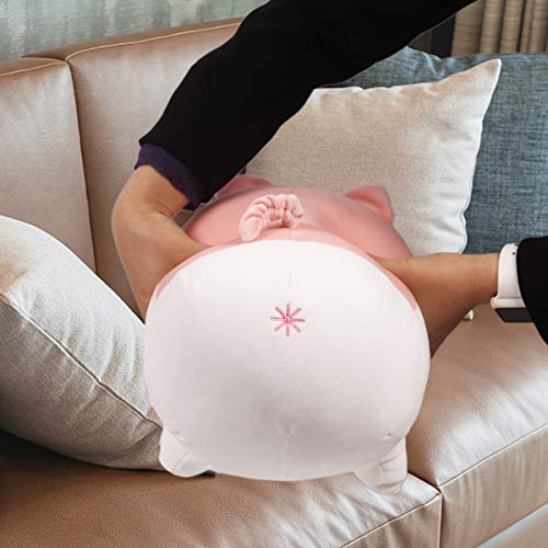 ARELUX Soft Fat Pig Plush Pillow,Soft Chubby Buddy Piggy Throw Hugging Pillow,Stuffed Animal Doll Toy Gifts for Bedding, Kids Birthday, Valentine, Christmas from ARELUX