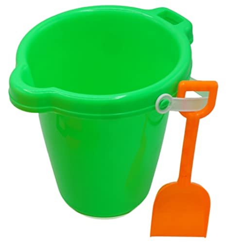 4E's Novelty 7.5" Beach Buckets and Shovels Set for Kids - Strong Large Sand Bucket for Toddler Beach Toys for Kids 3-10, Sand Toys for Kids 6-10 by 4E's Novelty