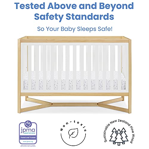 Delta Children Tribeca 4-in-1 Baby Convertible Crib, Bianca White/Natural by AmazonUs/DEN7B