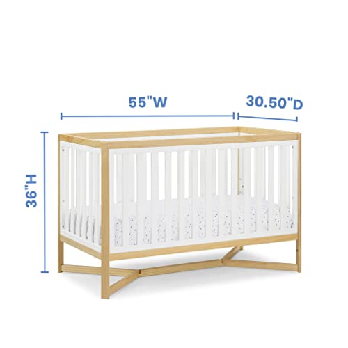 Delta Children Tribeca 4-in-1 Baby Convertible Crib, Bianca White/Natural by AmazonUs/DEN7B