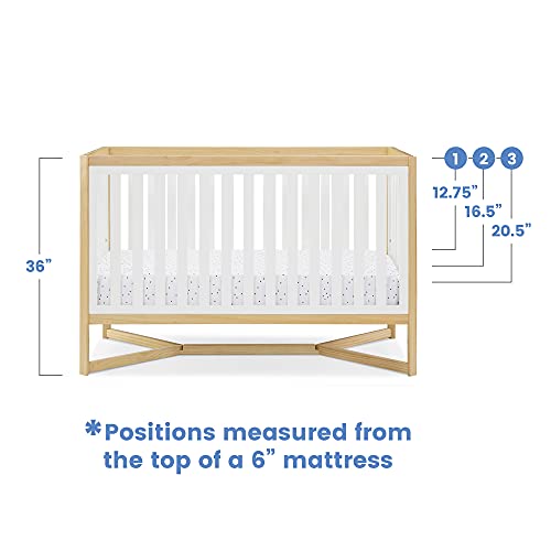 Delta Children Tribeca 4-in-1 Baby Convertible Crib, Bianca White/Natural by AmazonUs/DEN7B