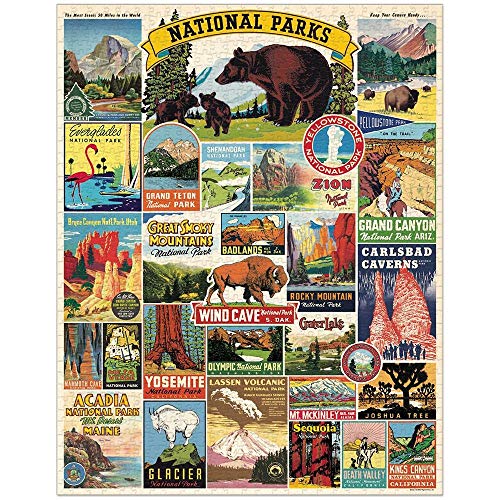 Cavallini Papers & Co. National Parks 1,000 Piece Puzzle, Multi from Cavallini Papers & Co.