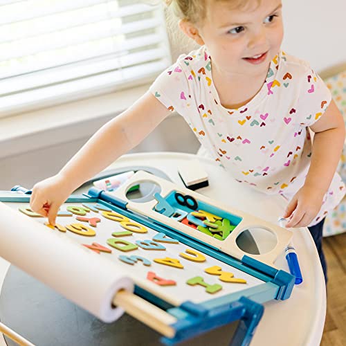 Melissa & Doug Deluxe Double-Sided Tabletop Easel (E-Commerce Packaging, Arts & Crafts, 42 Pieces, 17.5â H x 20.75â W x 2.75â L, Great Gift for Girls and Boys - Best for 3, 4, 5 Year Olds and Up) by Melissa & Doug
