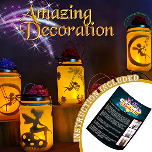 Funzbo Arts and Crafts for Girls - Christmas Craft Kits Gifts for Kids Toys DIY Art Fairy Unicorn Lantern Jar Supplies Kit Party Birthday Gift Ideas for Girl Age 6 7 8 9 10 11 12 Year Old Night Light from FunzBo