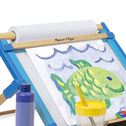 Melissa & Doug Deluxe Double-Sided Tabletop Easel (E-Commerce Packaging, Arts & Crafts, 42 Pieces, 17.5â H x 20.75â W x 2.75â L, Great Gift for Girls and Boys - Best for 3, 4, 5 Year Olds and Up) by Melissa & Doug