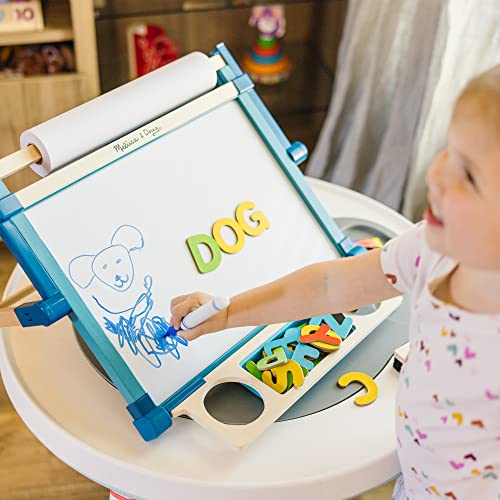 Melissa & Doug Deluxe Double-Sided Tabletop Easel (E-Commerce Packaging, Arts & Crafts, 42 Pieces, 17.5â H x 20.75â W x 2.75â L, Great Gift for Girls and Boys - Best for 3, 4, 5 Year Olds and Up) by Melissa & Doug