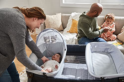 Safety 1st Play-and-Stay Play Yard, Easy fold, Full-Size Play Yard with Removable Full Bassinet, High Street by Dorel Juvenile Group