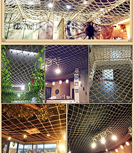 RZM Treehouse Safety Net Child Swing Fence Netting Truck Trailer Heavy Duty Cargo Net Balcony Stair Playground Protection Net Climbing Net for Clothing and Plant (Size : 310m(1033ft)) by RZM