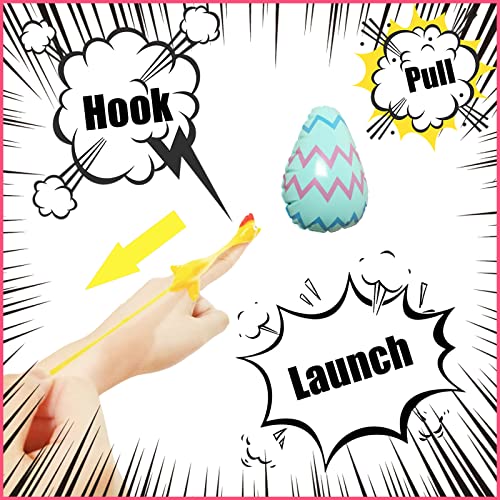 Byhoo Rubber Chicken Slingshot Chicken Easter Toys Flickin Chicken Flying Chicken Flingers Stretchy Toys Novelty Easter Gifts for Kids Teens Easter Party Supplies Stress Relief Toy Decompression Toy by Guangzhou Baihua Network Technology Co.,Ltd.