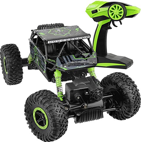 Click Nâ Play Remote Control Car 4WD Off Road Rock Crawler Vehicle 2.4 GHz, Green by Click N' Play