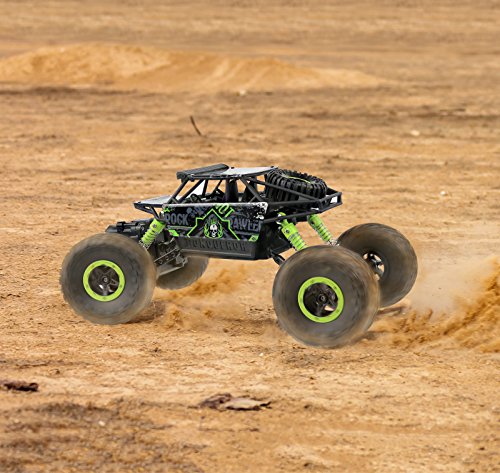 Click Nâ Play Remote Control Car 4WD Off Road Rock Crawler Vehicle 2.4 GHz, Green by Click N' Play