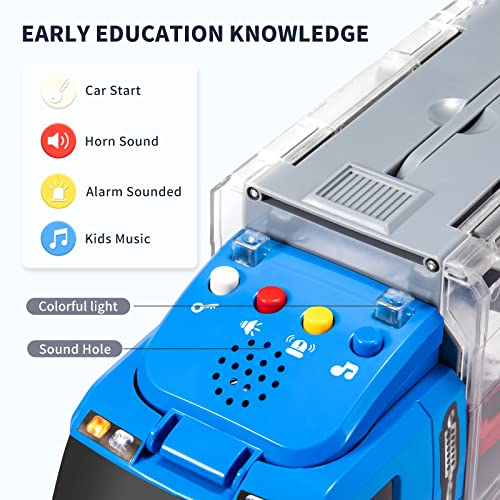 Toddler Toys for 3-9 Years Old Boys Race Model Car Double Side Transport Vehicle W/Play Mat, Die-cast Alloy Metal Car Toy Set Gifts for Age 3 4 5 6 Kids Child Boys Girls Birthday Party Favor from TEMI