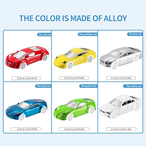 Toddler Toys for 3-9 Years Old Boys Race Model Car Double Side Transport Vehicle W/Play Mat, Die-cast Alloy Metal Car Toy Set Gifts for Age 3 4 5 6 Kids Child Boys Girls Birthday Party Favor from TEMI