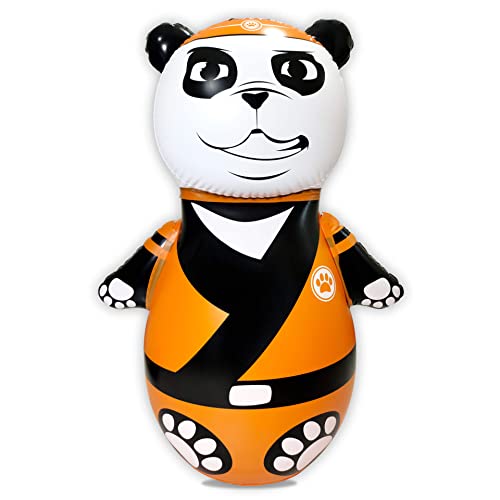 INFLATABLE DUDES Panda Bambam 47 Inches -Kids Punching Bag | Already Filled with Sand| Animal Bop Bag | Inflatable Toy | Boxing - Premium- |Bounce-Back Action! | Indoor Outdoor -Play Therapy by Inflatable Dudes
