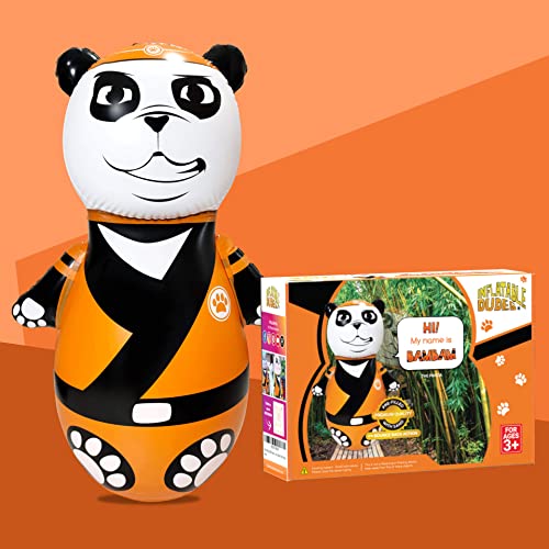 INFLATABLE DUDES Panda Bambam 47 Inches -Kids Punching Bag | Already Filled with Sand| Animal Bop Bag | Inflatable Toy | Boxing - Premium- |Bounce-Back Action! | Indoor Outdoor -Play Therapy by Inflatable Dudes