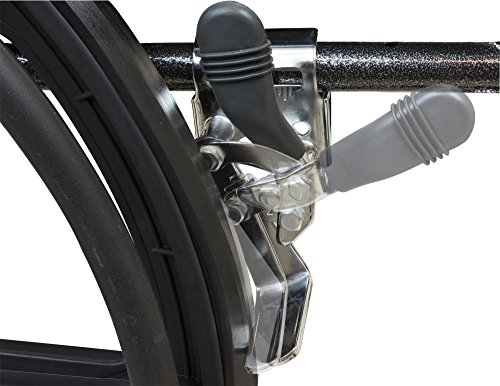 ProBasics Comfort Standard Wheelchair - Height Adjustable Seat - Flip Back Desk Arms - 300 Pound Weight Wapacity - Black - Elevating Leg Rest - 20" x 16" Seat by Roscoe Medical, Inc.