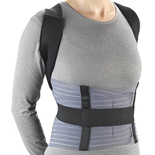 OTC Medical Posture Brace with Rigid Stays, Spinal Curve, Back Lumbar and Neck Support, Large from AmazonUs/SUJX9