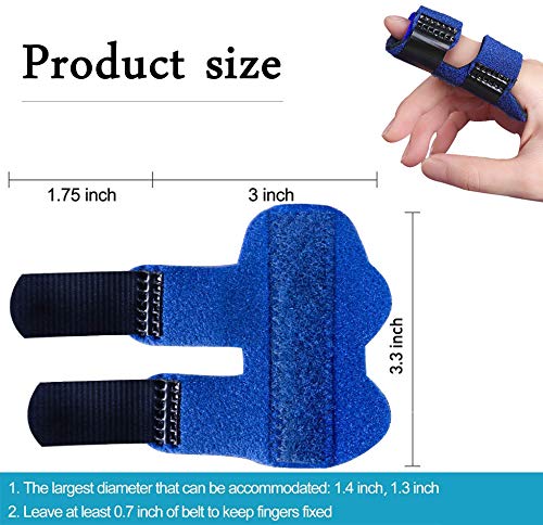 4PCS Trigger Finger Splints, Finger Sleeves for Broken Finger, Pinky Finger, Arthritis, Injured Finger Ideal, Sport Injuries, Finger Brace for Straightening or Support for Seniors by Eyunstar