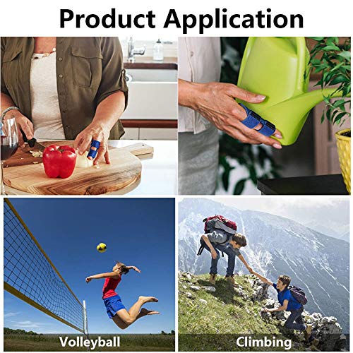 4PCS Trigger Finger Splints, Finger Sleeves for Broken Finger, Pinky Finger, Arthritis, Injured Finger Ideal, Sport Injuries, Finger Brace for Straightening or Support for Seniors by Eyunstar