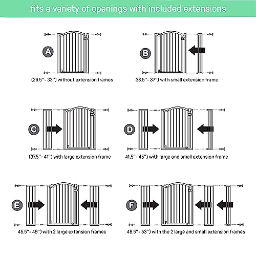 Summer Infant Extra Tall & Extra Wide Safety Gate, 29.5 - 53 Inch Wide & 38" Tall, for Doorways & Stairways, with Auto-Close & Hold-Open, Grey from Summer Infant, Inc.