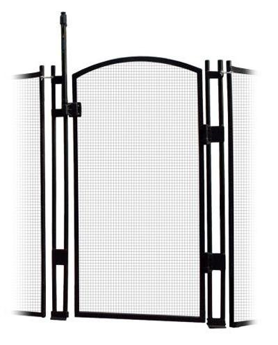 Sentry Safety Pool Fence Visiguard 5' Tall Self-Closing/Self-Latching Pool Fence Child Safety Gate (Black) Comes with Hinges, Lock & Latch in Box from Sentry Safety Pool Fence