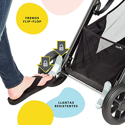 Safety 1st Smooth Ride QCM Travel System, Fast, 1-Hand Lift to fold, High Street by Dorel Juvenile Group