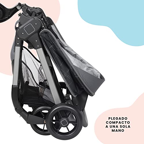 Safety 1st Smooth Ride QCM Travel System, Fast, 1-Hand Lift to fold, High Street by Dorel Juvenile Group