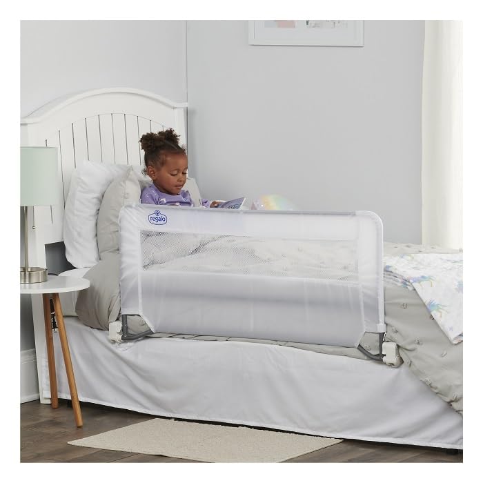 Regalo Swing Down Bed Rail Guard, with Reinforced Anchor Safety System from Regalo