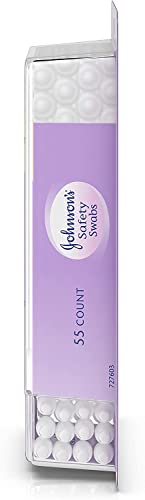 Johnson's 008256OurBundle Non-Chlorine Bleached Safety Ear Swabs for Babies and Children, 55 ct ( Pack of 2) from Johnson's